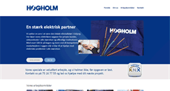Desktop Screenshot of hogholm.dk