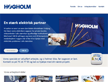Tablet Screenshot of hogholm.dk